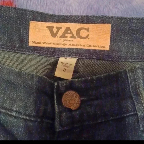 🍭🌹 Dark blue jeans with decorated back pockets - Picture 5 of 11